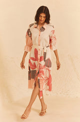 Abstract Midi Dress