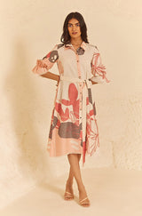 Abstract Midi Dress