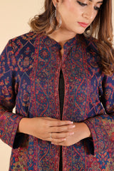 NAVY BLUE WOOLLEN CAPE