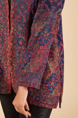 NAVY BLUE WOOLLEN CAPE