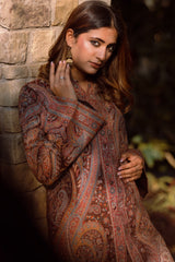 Brown Kaani Set- Inching India