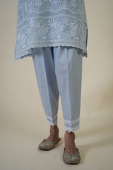 POWDER BLUE CUT-WORK SUIT SET