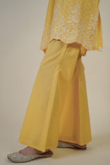 YELLOW EMBROIDERED KURTA