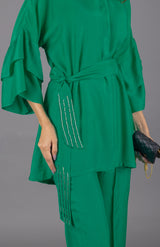 Flowy Emerald Green Co-ord Set