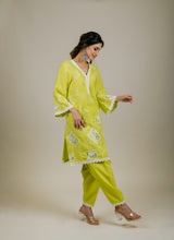 Apple Green Cut Work Suit Set