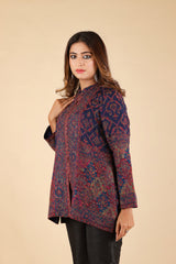 NAVY BLUE WOOLLEN CAPE