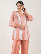 PEACH TIE AND DYE CO-ORD SET FOR WOMEN'S