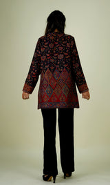 Black Woollen Kaani Cape- Inching India