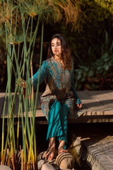 Teal Blue Kaani Set