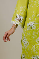 Apple Green Cut Work Suit Set