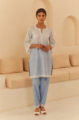 Powder Blue Ombre Suit Set