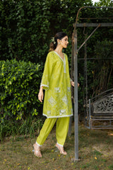 Apple Green Cut Work Suit Set