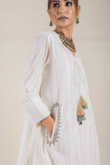 TEXTURED CREAM EMBROIDERED SET