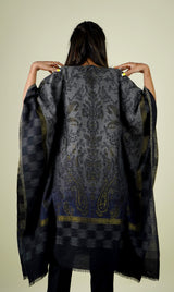 WOOLLEN 0MBRE KAFTAN