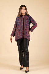 NAVY BLUE WOOLLEN CAPE