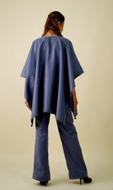 Beautiful Cerulean Blue Kaftan Set -Inching India
