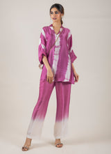 PURPLE TIE AND DYE CO-ORD SET