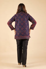 NAVY BLUE WOOLLEN CAPE