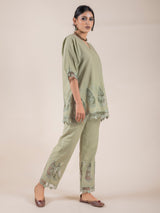SAGE GREEN CUT WORK SET