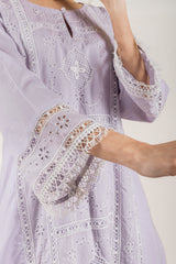 LILAC EMBROIDERED WOMEN'S SUIT SET
