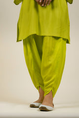 Pear Green Embroidered Set with Dhoti Set