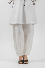 WHITE EMBROIDERED SUIT SET