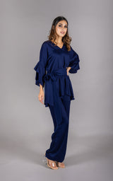 Flowy Navy Blue Co-ord Set