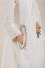 TEXTURED CREAM EMBROIDERED SET