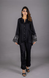 Umang Black Embroidered Top