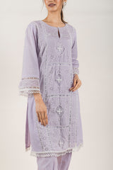 LILAC EMBROIDERED WOMEN'S SUIT SET