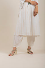 TEXTURED CREAM EMBROIDERED SET