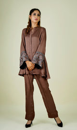 Coffee Brown Co-Ord Set For Women Online India