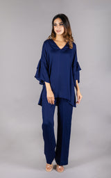 Flowy Navy Blue Co-ord Set