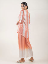 PEACH TIE AND DYE CO-ORD SET FOR WOMEN'S