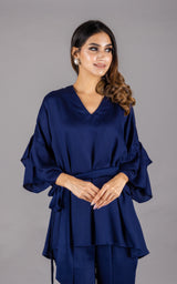 Flowy Navy Blue Co-ord Set