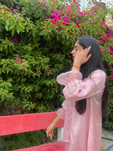 Baby Pink Embroidered Co-ord Set