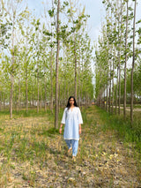 Powder Blue Ombre Suit Set