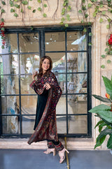 Bottle Green Crush Suit With Woven Chanderi Dupatta