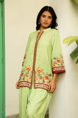 Green Printed Salwar Set