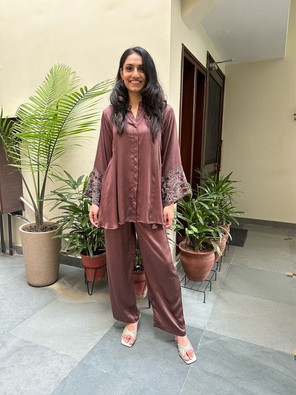 Coffee Brown Co-Ord Set For Women Online India