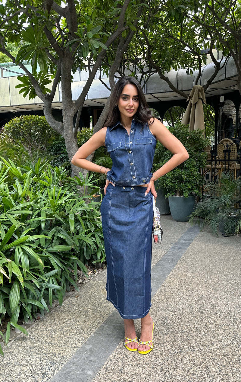 Denim Skirt Set - Main Image