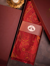 Red Paisley Modal Stole Gift Box