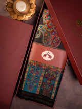 Jewel tone Kani paisley shawl in gift box