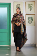 His & Her Paisley Woven Shawl Combo – Jewel-Tone Paisley Shawls for Wedding Gifting