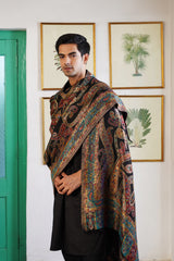 His & Her Paisley Woven Shawl Combo – Jewel-Tone Paisley Shawls for Wedding Gifting