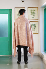 Pink Melange Embroidered Shawl | Gifts for Brides