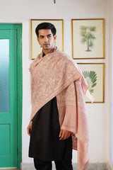 Pink Melange Embroidered Shawl | Gifts for Brides