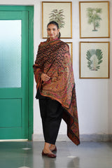 His & Her Paisley Woven Shawl Combo – Jewel-Tone Paisley Shawls for Wedding Gifting
