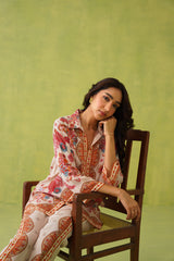 Noor Cream Paisley Printed Set