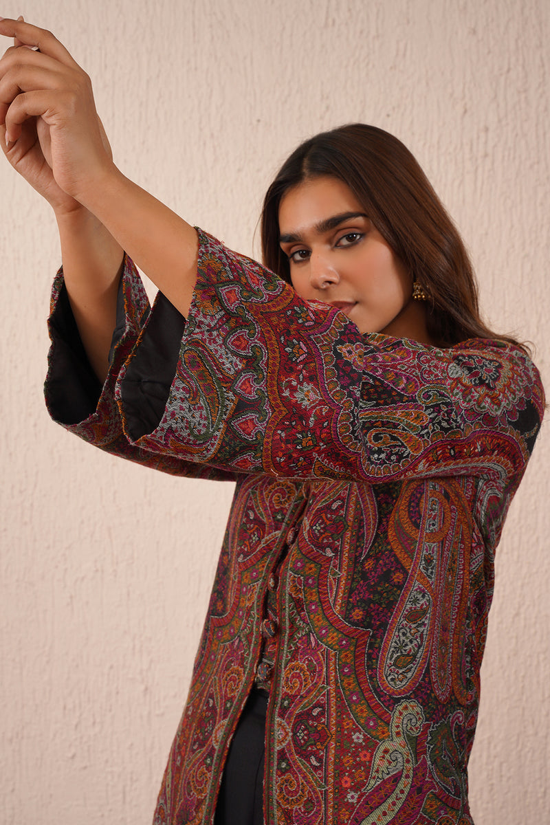 Inching Box Shop Sifat Paisley Woollen Cape for Women Online – INCHING INDIA